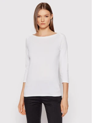 United Colors Of Benetton Bluzka 3GA2E16A1 Biały Regular Fit