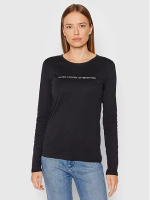 United Colors Of Benetton Bluzka 3GA2E16G0 Czarny Regular Fit