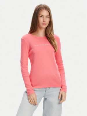 United Colors Of Benetton Bluzka 3GA2E16G0 Różowy Regular Fit