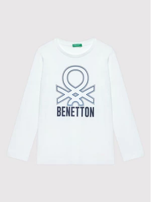 United Colors Of Benetton Bluzka 3I1XC105U Biały Regular Fit