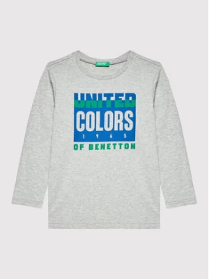 United Colors Of Benetton Bluzka 3I1XC105U Szary Regular Fit