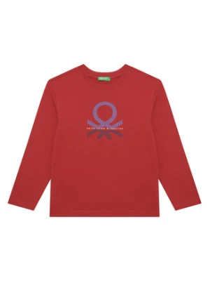 United Colors Of Benetton Bluzka 3I1XC10Q3 Czerwony Regular Fit