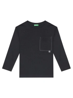 United Colors Of Benetton Bluzka 3I1XC10QS Czarny Regular Fit