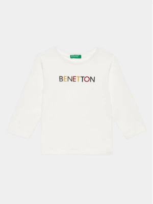 United Colors Of Benetton Bluzka 3I1XG10A8 Biały Regular Fit