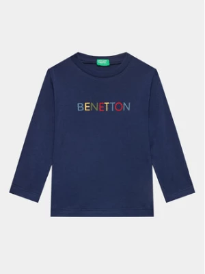 United Colors Of Benetton Bluzka 3I1XG10A8 Granatowy Regular Fit