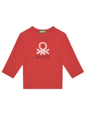 United Colors Of Benetton Bluzka 3I1XG10HS Czerwony Regular Fit