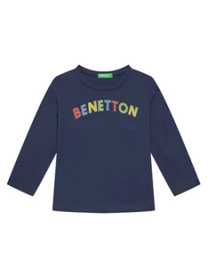 United Colors Of Benetton Bluzka 3I1XG10HS Granatowy Regular Fit