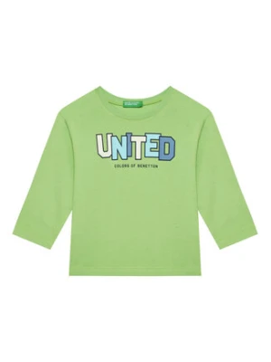 United Colors Of Benetton Bluzka 3I1XG10HS Zielony Regular Fit