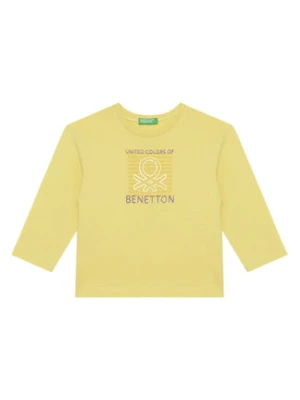 United Colors Of Benetton Bluzka 3I1XG10JZ Zielony Regular Fit