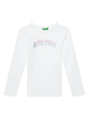 United Colors Of Benetton Bluzka 3I9WC10MY Biały Regular Fit