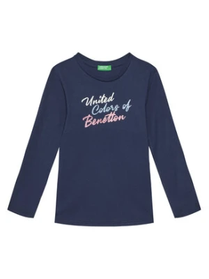 United Colors Of Benetton Bluzka 3I9WC10MY Granatowy Regular Fit