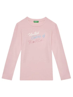 United Colors Of Benetton Bluzka 3I9WC10MY Różowy Regular Fit
