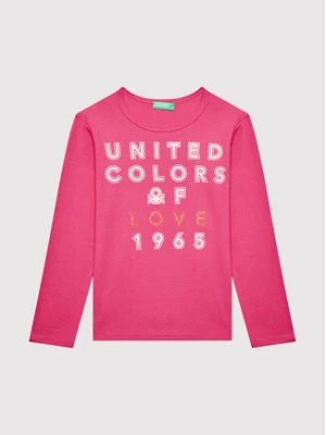 United Colors Of Benetton Bluzka 3I9WC154I Różowy Regular Fit