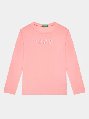 United Colors Of Benetton Bluzka 3I9WG10A3 Różowy Regular Fit