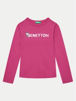 United Colors Of Benetton Bluzka 3I9WG10F7 Różowy Regular Fit