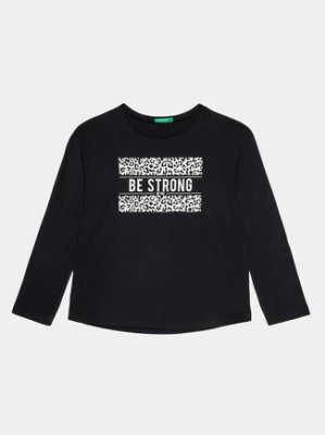 United Colors Of Benetton Bluzka 3VR5C10EI Czarny Regular Fit