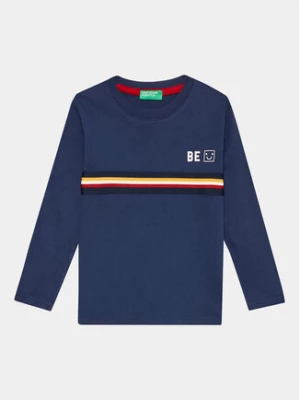 United Colors Of Benetton Bluzka 3VR5G10AT Granatowy Regular Fit