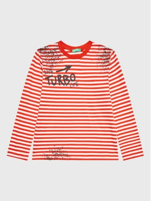 United Colors Of Benetton Bluzka 3XWWC106F Czerwony Regular Fit