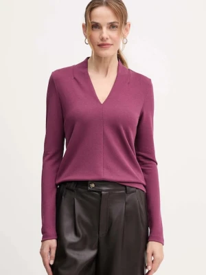 United Colors of Benetton bluzka damska kolor fioletowy gładka 31NLD401X