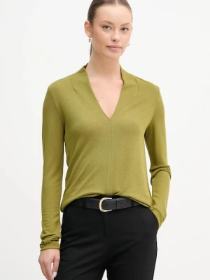 United Colors of Benetton bluzka damska kolor zielony gładka 31NLD401X