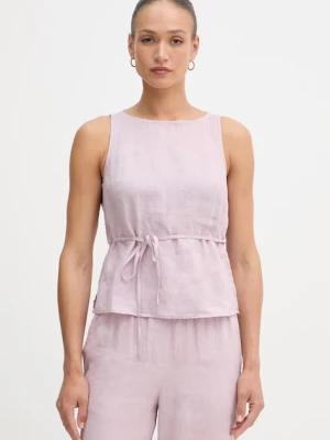 United Colors of Benetton bluzka damska lniana