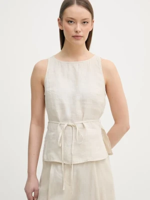 United Colors of Benetton bluzka damska lniana