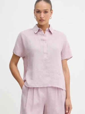 United Colors of Benetton bluzka damska lniana