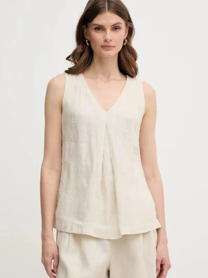 United Colors of Benetton bluzka lniana