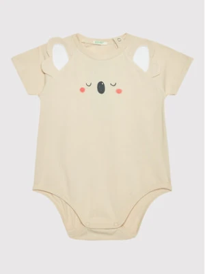 United Colors Of Benetton Body dziecięce 3P4ZAB001 Beżowy Regular Fit