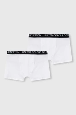 United Colors of Benetton bokserki 2-pack kolor biały