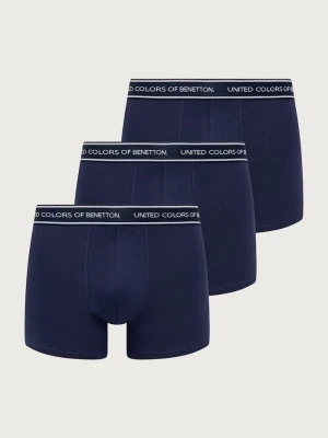 United Colors of Benetton bokserki dopasowane męskie bawełniane z elastanem 3-pack