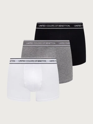 United Colors of Benetton bokserki dopasowane męskie bawełniane z elastanem 3-pack