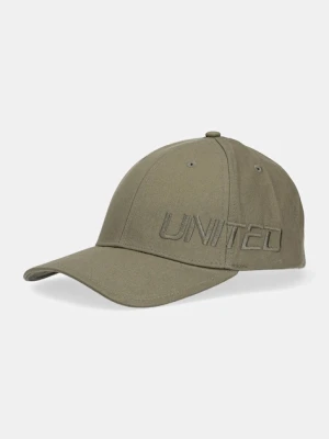 United Colors of Benetton czapka z daszkiem bawełniana kolor zielony gładka 6NFPUA01C