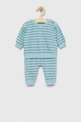 United Colors of Benetton dres niemowlęcy kolor niebieski