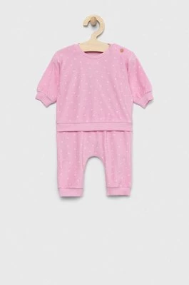 United Colors of Benetton dres niemowlęcy kolor różowy
