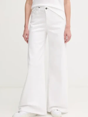 United Colors of Benetton jeansy damskie kolor biały 4WDDDE029
