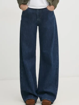 United Colors of Benetton jeansy damskie kolor granatowy 43UNDE02B