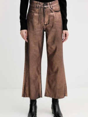 United Colors of Benetton jeansy damskie kolor złoty 48UHDE02M