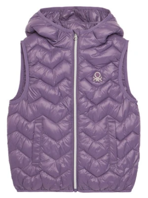 United Colors Of Benetton Kamizelka 21INCJ00Q Fioletowy Regular Fit