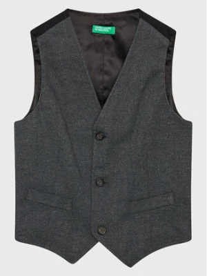 United Colors Of Benetton Kamizelka 2N4PCJ006 Szary Regular Fit