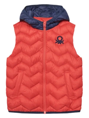United Colors Of Benetton Kamizelka 2TWDCJ00R Czerwony Regular Fit