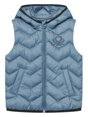 United Colors Of Benetton Kamizelka 2TWDCJ00R Niebieski Regular Fit