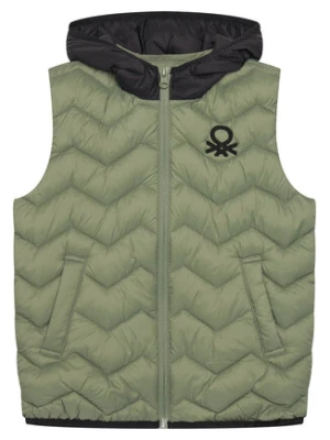 United Colors Of Benetton Kamizelka 2TWDCJ00R Szary Regular Fit