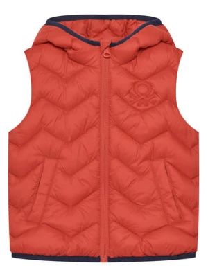 United Colors Of Benetton Kamizelka 2TWDGJ00G Czerwony Regular Fit