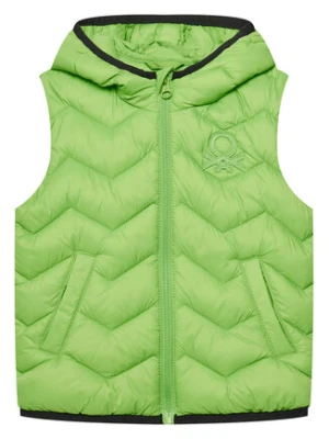 United Colors Of Benetton Kamizelka 2TWDGJ00G Zielony Regular Fit