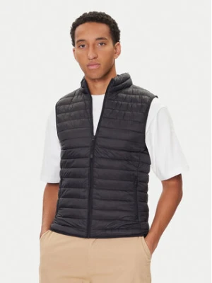 United Colors Of Benetton Kamizelka 2TWDUJ00P Czarny Regular Fit