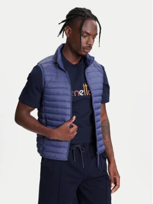 United Colors Of Benetton Kamizelka 2TWDUJ00P Niebieski Regular Fit