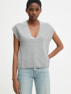 United Colors of Benetton kamizelka z dodatkiem wełny