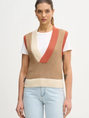 United Colors of Benetton kamizelka z dodatkiem wełny