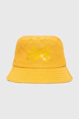 United Colors of Benetton kapelusz dziecięcy kolor żółty